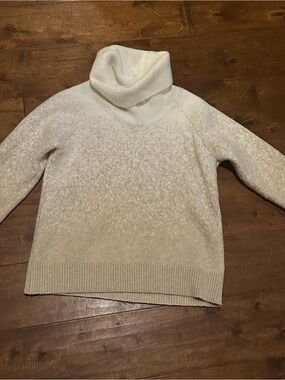 Tahari Cream Cowl Neck Sweater